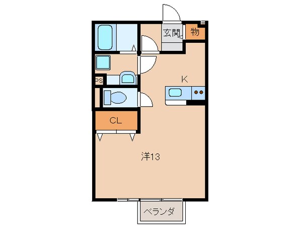 紀三井寺駅 徒歩5分 2階の物件間取画像